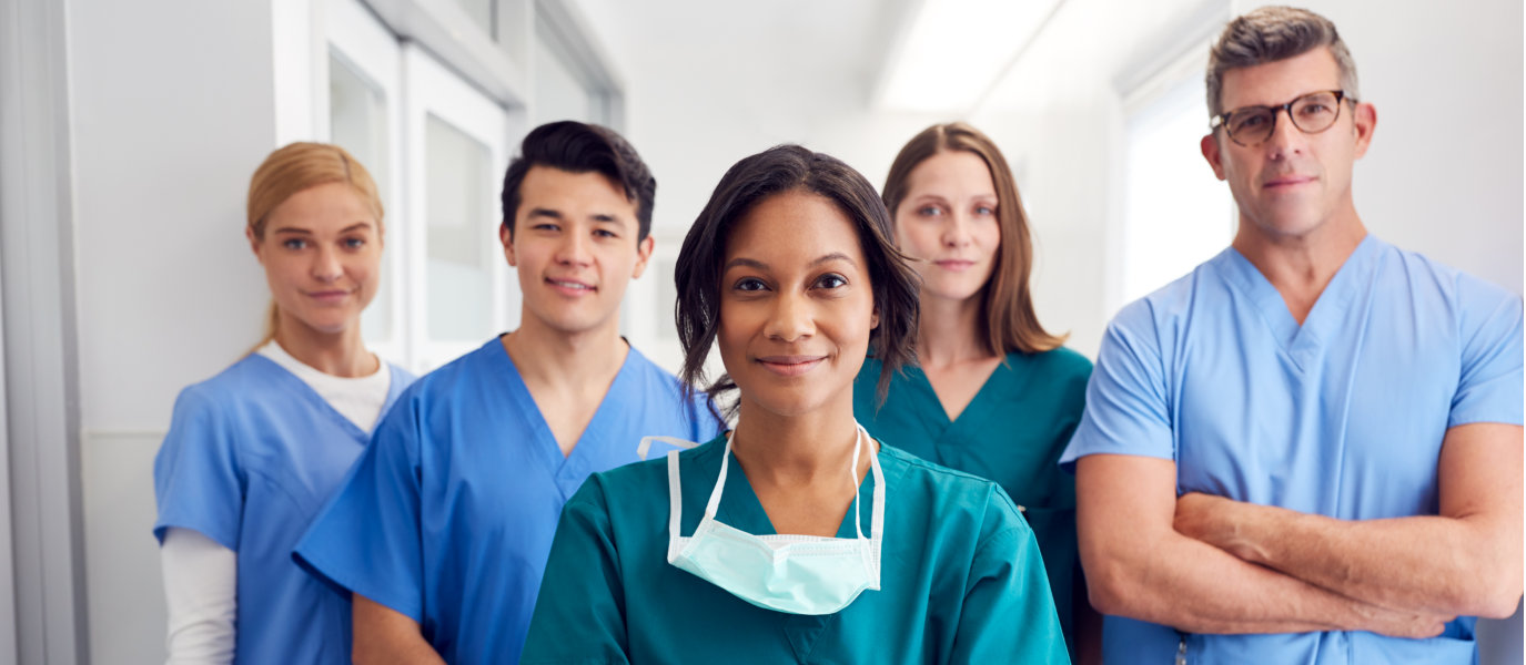 Group of medical staff smiling